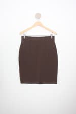 saia cotton colors feminina marrom