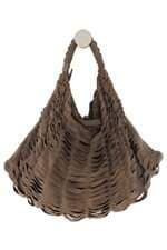 bolsa Zara feminina marrom com recortes