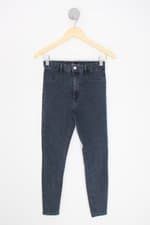 calça jeans zara feminina azul