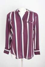 blusa riachuelo feminina roxa listrada