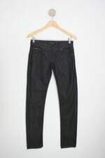 calça de sarja calvin klein feminina preta com brilho