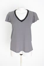 blusa a collection feminina listrada com barra mullet