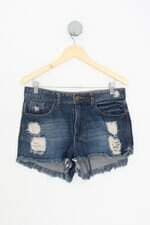 shorts jeans C&A feminino azul