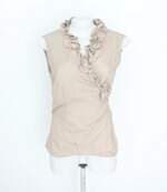 blusa bell bottom feminina bege