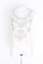 regata think feminina bege com bordado