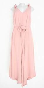 macacão mandoca feminino rosa com faixa na cintura