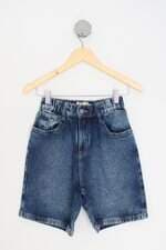bermuda jeans four one feminina azul