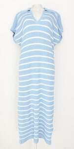 vestido de tricô malhas bruna feminino listrado