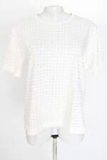 camiseta feminina off white com aplique