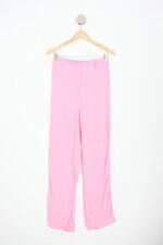 calça de tecido d.d.l feminina rosa com meio forro