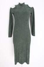 vestido Blue Steel feminino verde com fenda