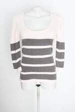 blusa Maria Filó feminina listrada com laço