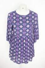 vestido renner feminino azul estampado