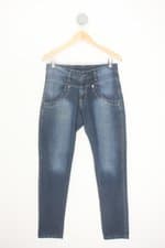 calça jeans feminina azul