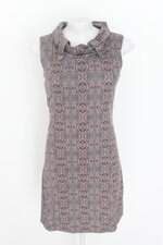 vestido rubinella feminino estampado com aplique