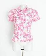 camisa feminina estampada com pregas