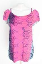 blusa feminina estampada com babado