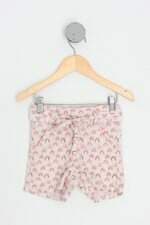shorts bambini kids estampado com faixa na cintura