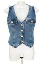 colete jeans C&A feminino azul