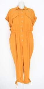macacão morena tropical feminino laranja