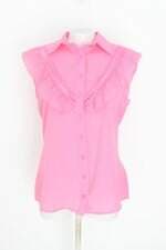 camisa feminina rosa com bordado e jabô