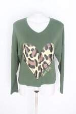 blusa paula queiroz feminina verde com silk