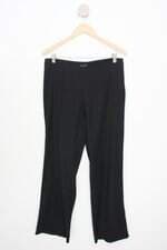 calça de tecido Shoulder feminina preta