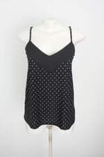 blusa marisa feminina preta estampada