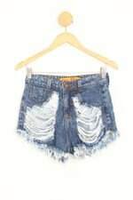 shorts jeans feminino azul