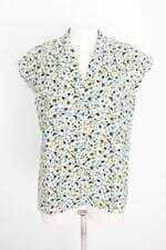 blusa ann taylor feminina estampada com pregas