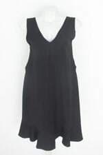 vestido dzarm feminino preto com recortes