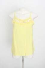 regata feminina amarela com bordado