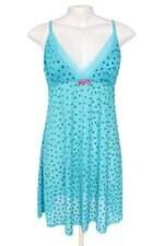 camisola Renner feminina azul com flocado e transparência