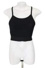 cropped Riachuelo feminino preto com recortes