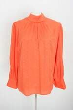 blusa manga longa amissima feminina laranja