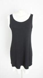 vestido feminino bicolor com recortes