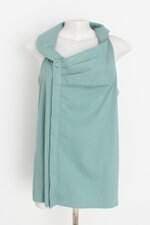 blusa tvz feminina verde com pregas