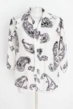 blusa C&A feminina estampada com recortes
