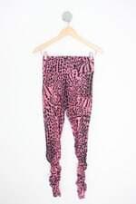 calça legging vestem feminina estampada com franzido