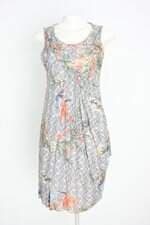 vestido cris barros feminino estampado com forro e sobreposição 