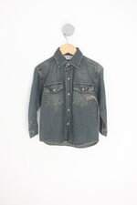 camisa jeans kids azul