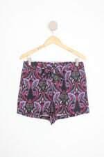 shorts primark feminino estampado com cós com elástico e faixa na cintura