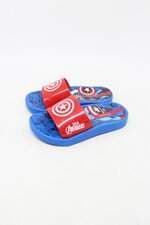 chinelo slide marvel infantil azul 