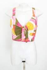 top cropped mercatto feminino estampado 