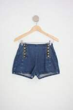 shorts jeans my place feminino azul