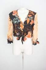 blusa afghan feminina estampada