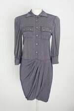 vestido shop 126 feminino azul com pregas