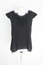 blusa namine feminina preta com renda