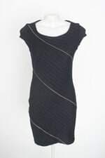 vestido maria k feminino preto com forro