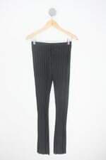 calça de tecido zara feminina preta com meio forro